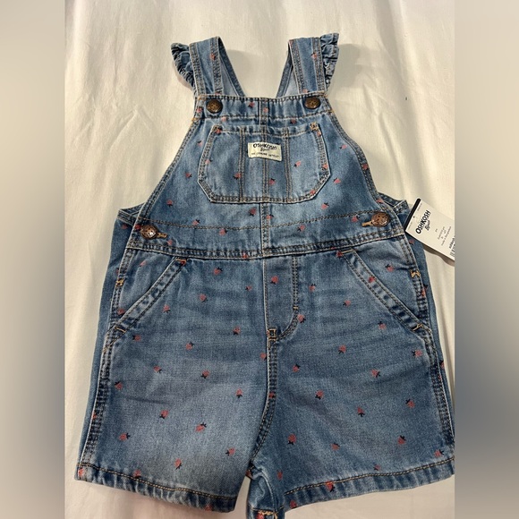 Osh Kosh girls denim printed short all NWT - Picture 2 of 6